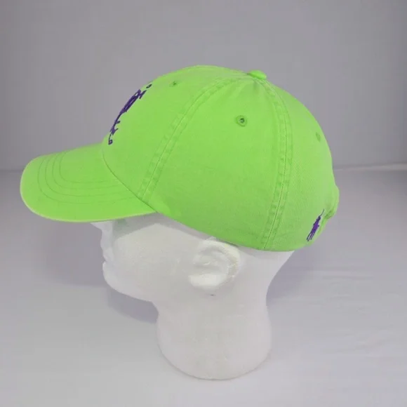 Vintage Ralph Lauren Hat Men Strap Back Polo Spell Out Pony Hype Crest Core Cap - Picture 3 of 7
